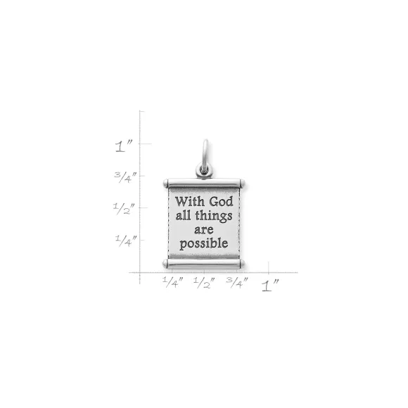 Shop James Avery Artisan Jewelry All Things Are Possible Scroll Charm