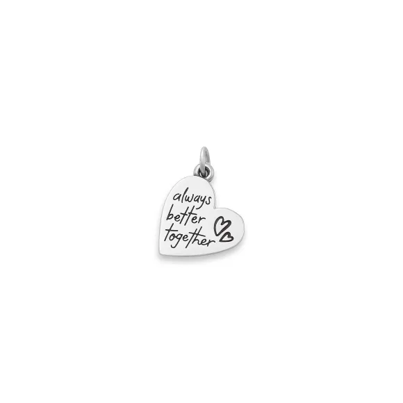 Best Sale James Avery Artisan Jewelry Always Better Together Heart Charm