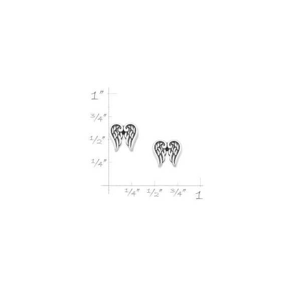 Fashion James Avery Artisan Jewelry Angel Wings Studs