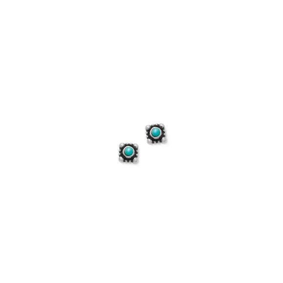 Discount James Avery Artisan Jewelry Beaded Tiny Turquoise Studs