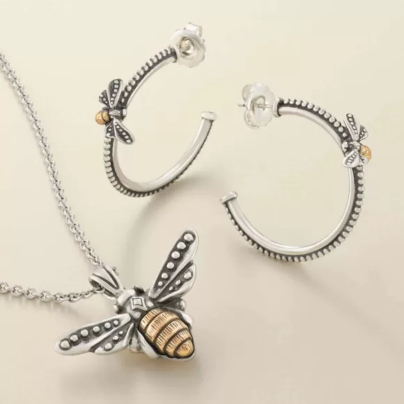 Best Sale James Avery Artisan Jewelry Bee Hoops