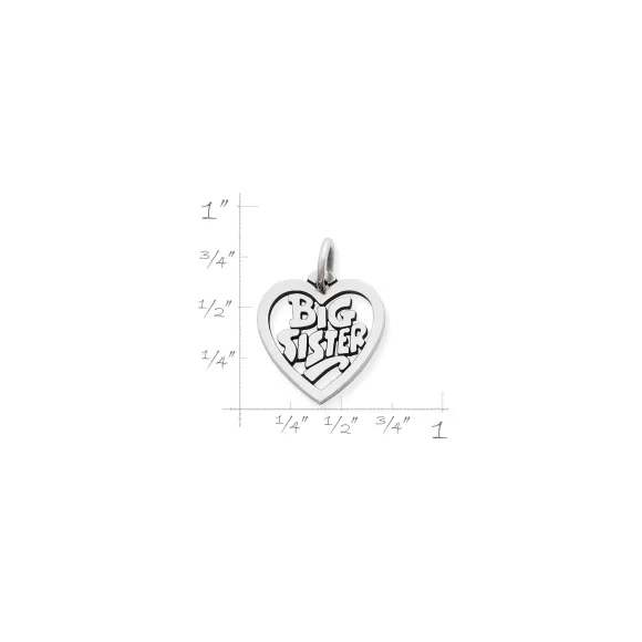 Cheap James Avery Artisan Jewelry Big Sister Heart Charm