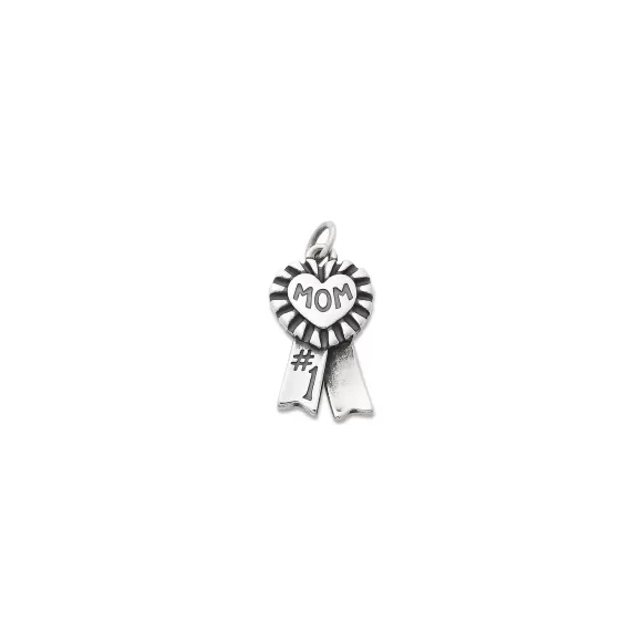 Cheap James Avery Artisan Jewelry Blue Ribbon "Mom" Charm