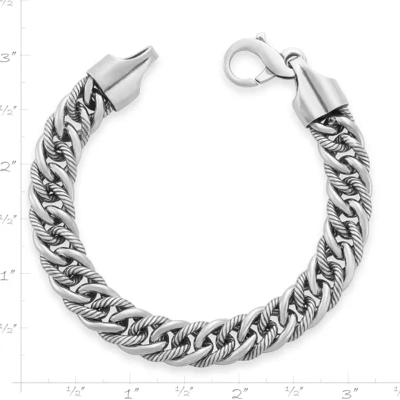 New James Avery Artisan Jewelry Bold Twisted Link Curb Bracelet