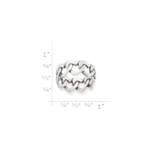 Sale James Avery Artisan Jewelry Chain Of Hearts Ring