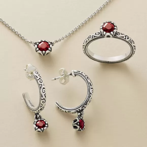 Outlet James Avery Artisan Jewelry Cherished Birthstone Hoop Dangle Earrings