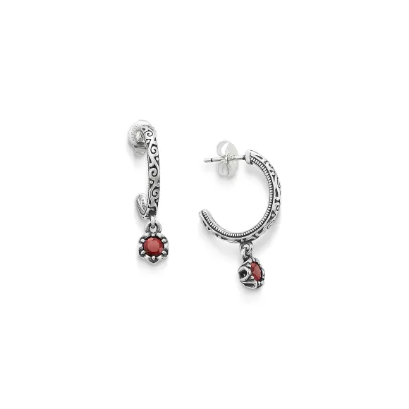 Outlet James Avery Artisan Jewelry Cherished Birthstone Hoop Dangle Earrings