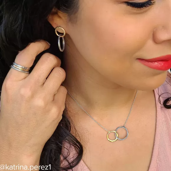Best James Avery Artisan Jewelry Connected Circles Drop Earrings