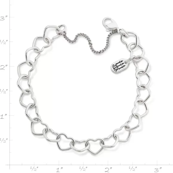 Discount James Avery Artisan Jewelry Connected Hearts Charm Bracelet