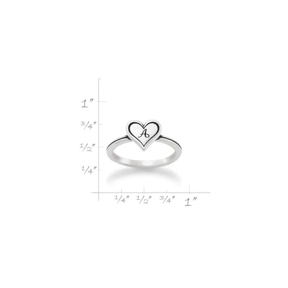 Sale James Avery Artisan Jewelry Delicate Heart Initial Ring