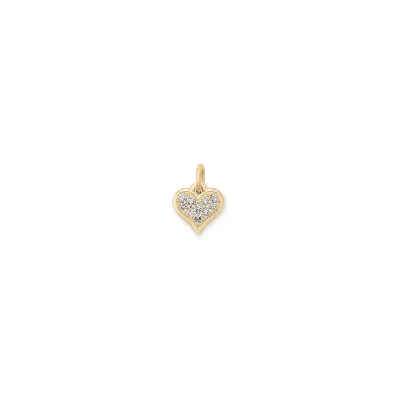 Best Sale James Avery Artisan Jewelry Delicate Pave Diamond Heart Pendant