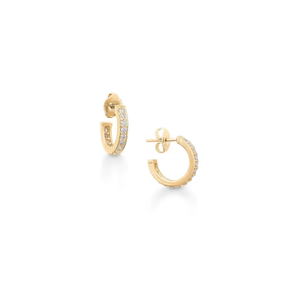 Store James Avery Artisan Jewelry Delicate Pave Diamond Hoops