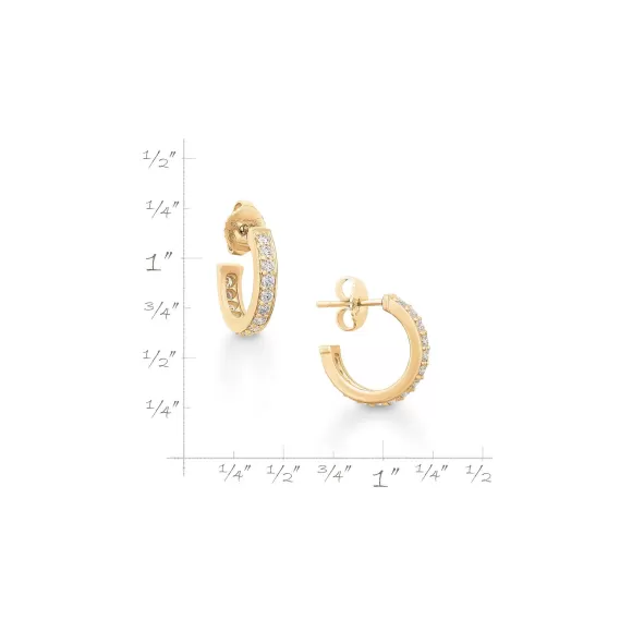 Store James Avery Artisan Jewelry Delicate Pave Diamond Hoops