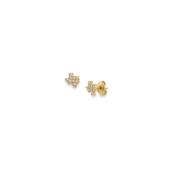 Fashion James Avery Artisan Jewelry Delicate Pave Diamond Texas Studs