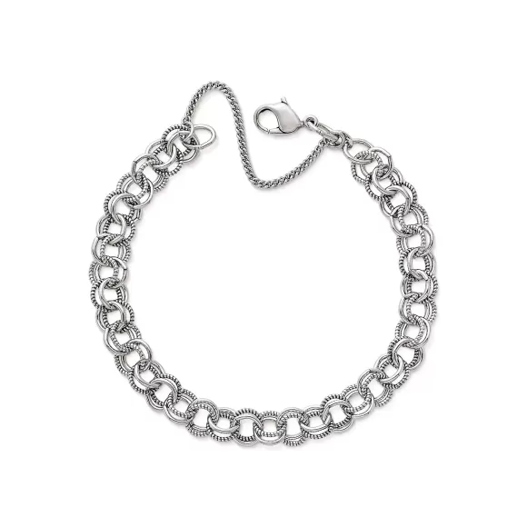Cheap James Avery Artisan Jewelry Double Link Charm Bracelet