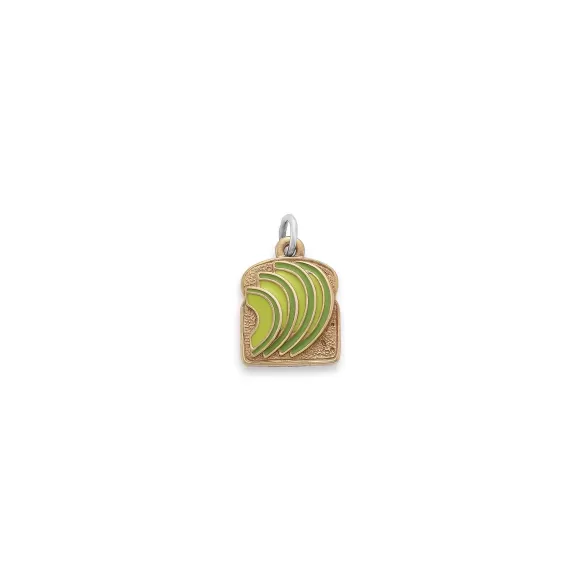 Clearance James Avery Artisan Jewelry Enamel Avocado Toast Charm Light Green