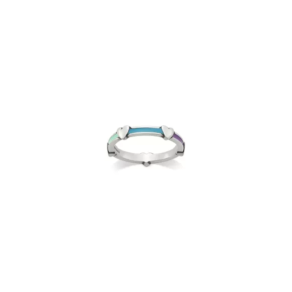 Discount James Avery Artisan Jewelry Enamel Band With Hearts Ring