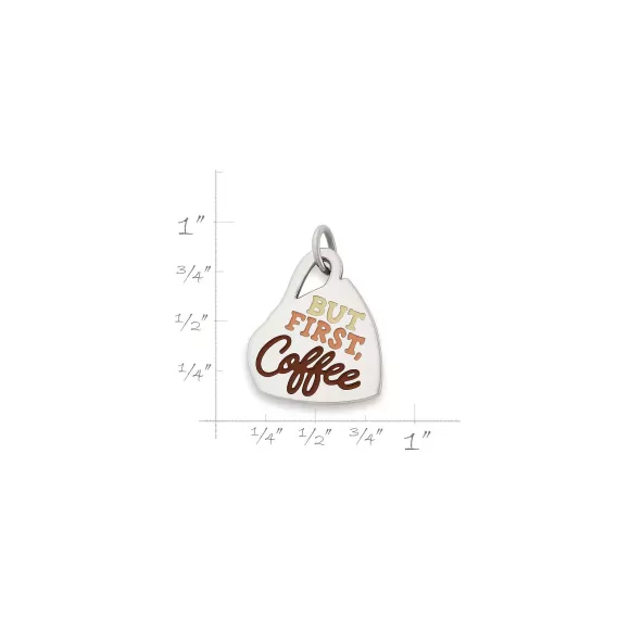 Shop James Avery Artisan Jewelry Enamel But First Coffee Charm Brown