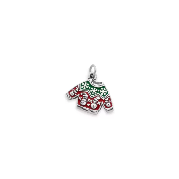 Store James Avery Artisan Jewelry Enamel Christmas Sweater Charm Red