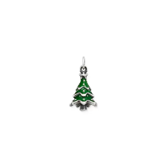 Outlet James Avery Artisan Jewelry Enamel Christmas Tree Charm Green