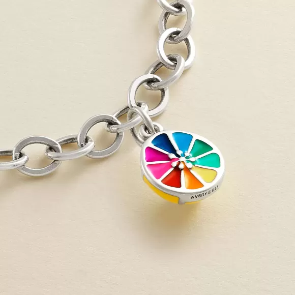 Hot James Avery Artisan Jewelry Enamel Colorful Lemon Twist Charm Multi-Color