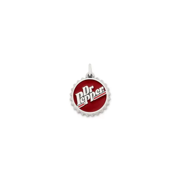 Fashion James Avery Artisan Jewelry Enamel Dr Pepper Bottle Cap Charm Red