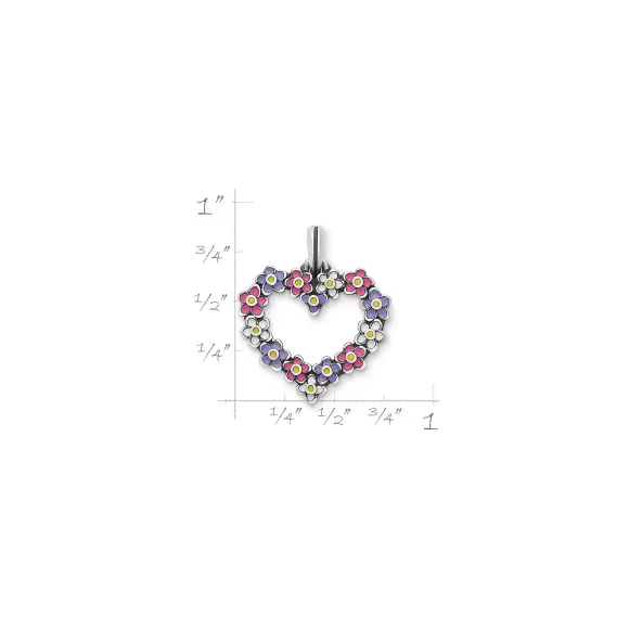 Shop James Avery Artisan Jewelry Enamel Floral Heart Wreath Pendant Purple