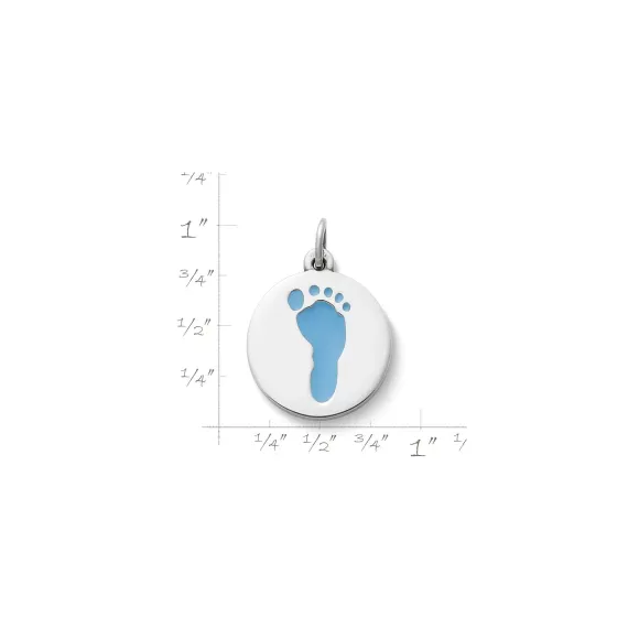 Sale James Avery Artisan Jewelry Enamel Footprint Charm