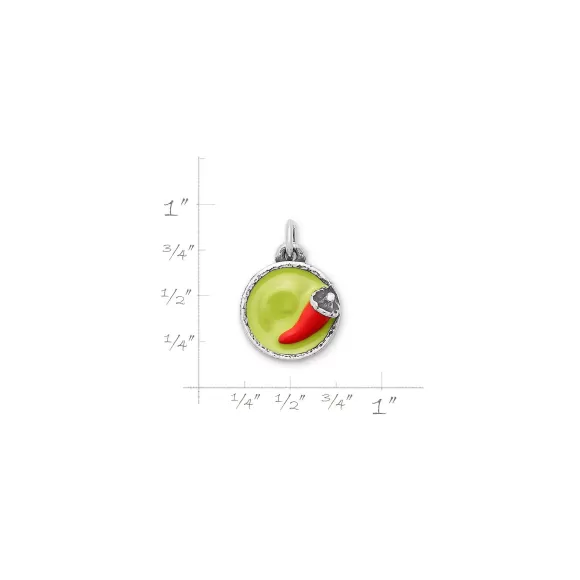 New James Avery Artisan Jewelry Enamel Guacamole Charm Green