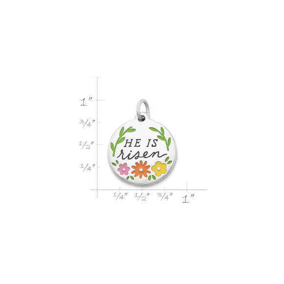 Hot James Avery Artisan Jewelry Enamel "He Is Risen" Charm Multi-Color