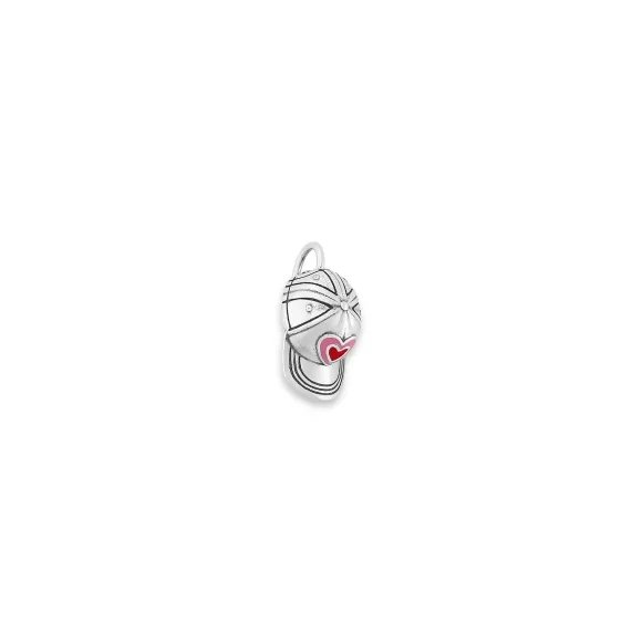 Outlet James Avery Artisan Jewelry Enamel Heart Ball Cap Charm Pink