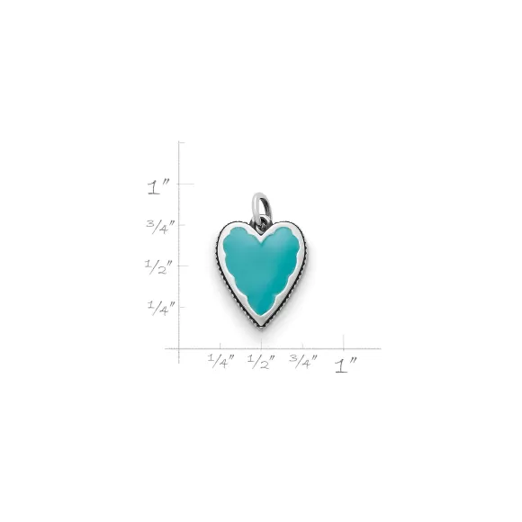 Fashion James Avery Artisan Jewelry Enamel Heart Charm