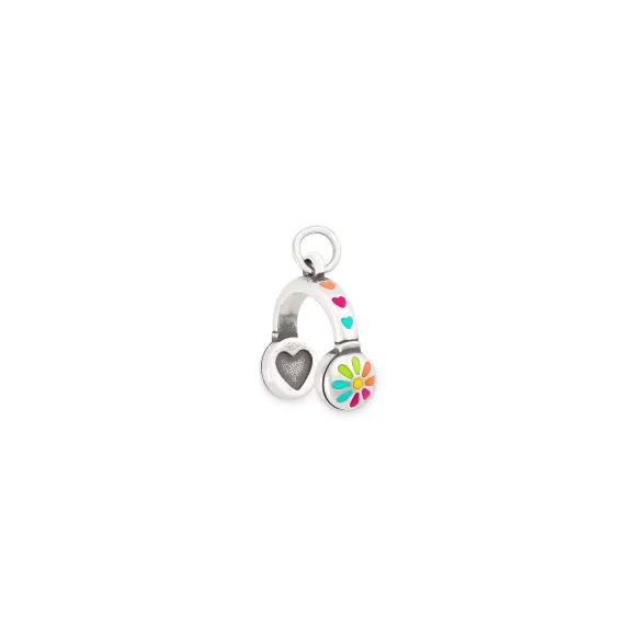 Store James Avery Artisan Jewelry Enamel Love My Headphones Charm Multi-Color