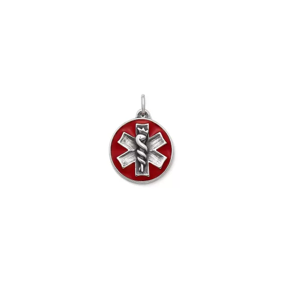 Online James Avery Artisan Jewelry Enamel Medical Alert Charm Red