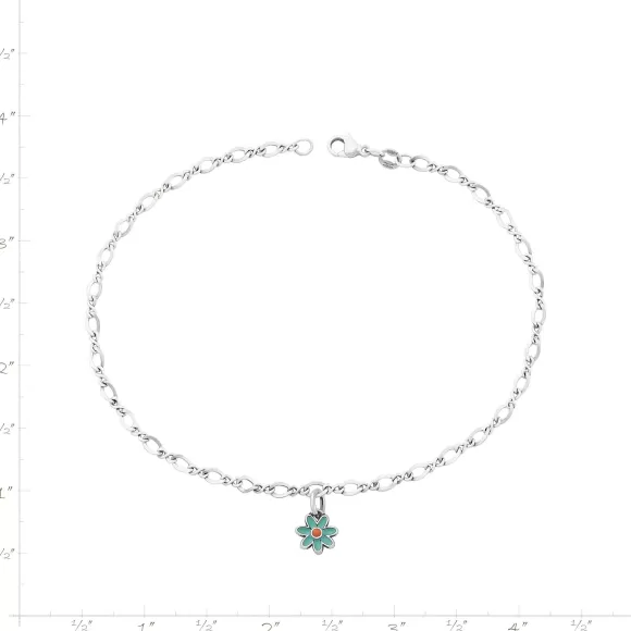Flash Sale James Avery Artisan Jewelry Enamel Mini Flower Anklet