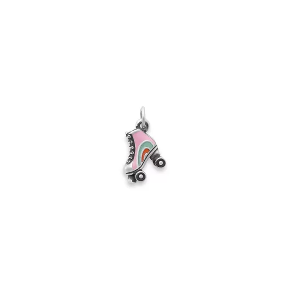 Fashion James Avery Artisan Jewelry Enamel Roller Skate Charm Pink