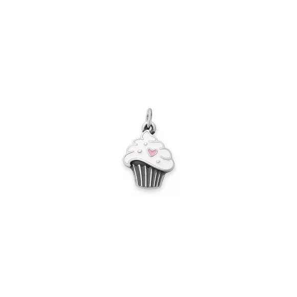 Clearance James Avery Artisan Jewelry Enamel Sweetheart Cupcake Charm Pink