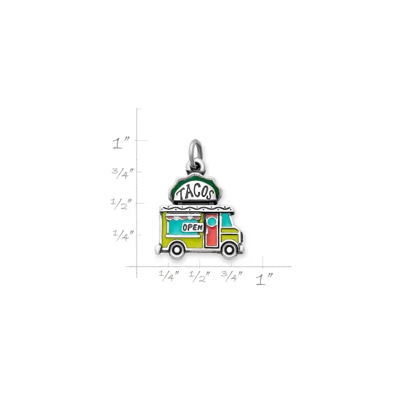 Cheap James Avery Artisan Jewelry Enamel Taco Truck Charm Lime Green
