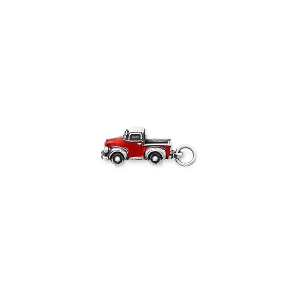 Clearance James Avery Artisan Jewelry Enamel Vintage Truck Charm Red
