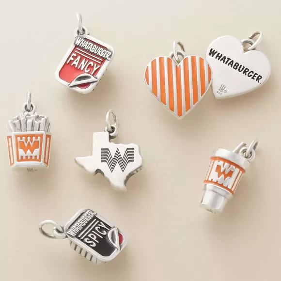 Best James Avery Artisan Jewelry Enamel "Whataburger Fancy" Ketchup Charm Red