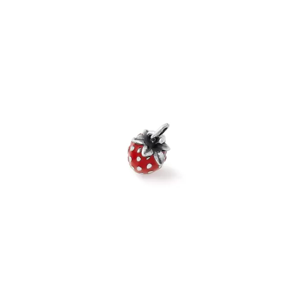 Cheap James Avery Artisan Jewelry Enamel Wild Strawberry Charm Red