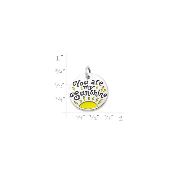 Cheap James Avery Artisan Jewelry Enamel "You Are My Sunshine" Charm Yellow