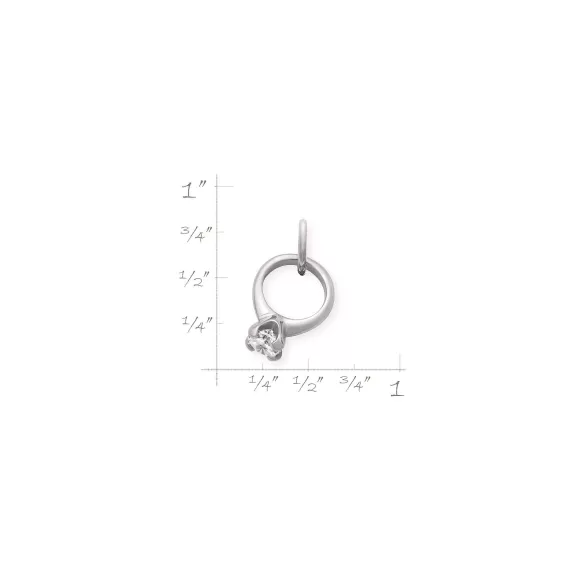Online James Avery Artisan Jewelry Engagement Ring Charm With Cubic Zirconia
