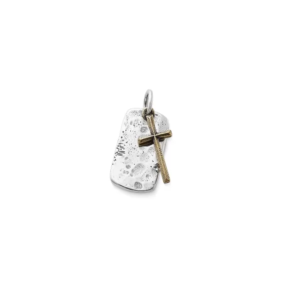 Online James Avery Artisan Jewelry Engravable Tag And Cross Charm