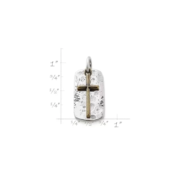 Online James Avery Artisan Jewelry Engravable Tag And Cross Charm