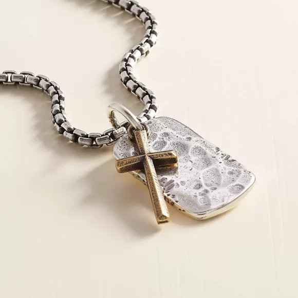 Online James Avery Artisan Jewelry Engravable Tag And Cross Charm