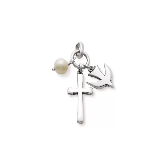 Flash Sale James Avery Artisan Jewelry Faithful Spirit Cross Pendant With Cultured Pearl
