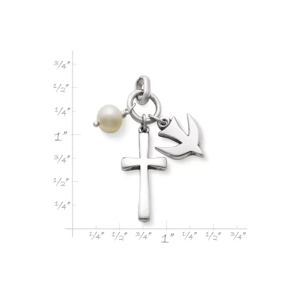 Flash Sale James Avery Artisan Jewelry Faithful Spirit Cross Pendant With Cultured Pearl