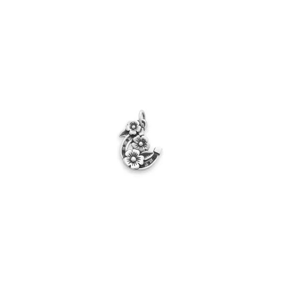 Best Sale James Avery Artisan Jewelry Floral Horseshoe Charm