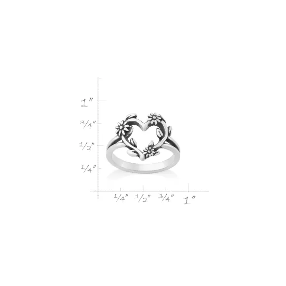 Sale James Avery Artisan Jewelry Flowering Vines Heart Ring